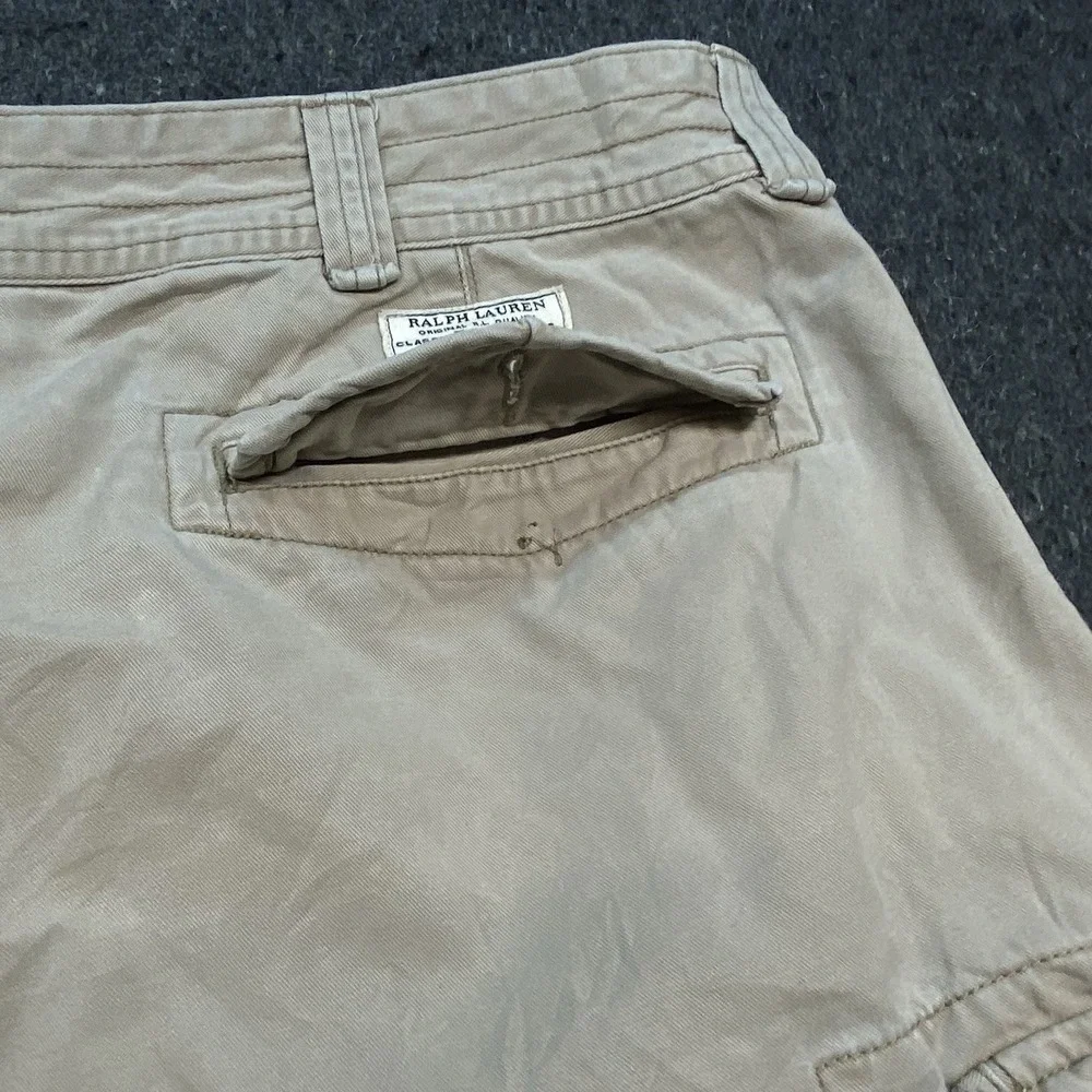 Polo Ralph Lauren Men's Sz 42‎ Casual Outdoor Classic Cargo Beige Chino Shorts